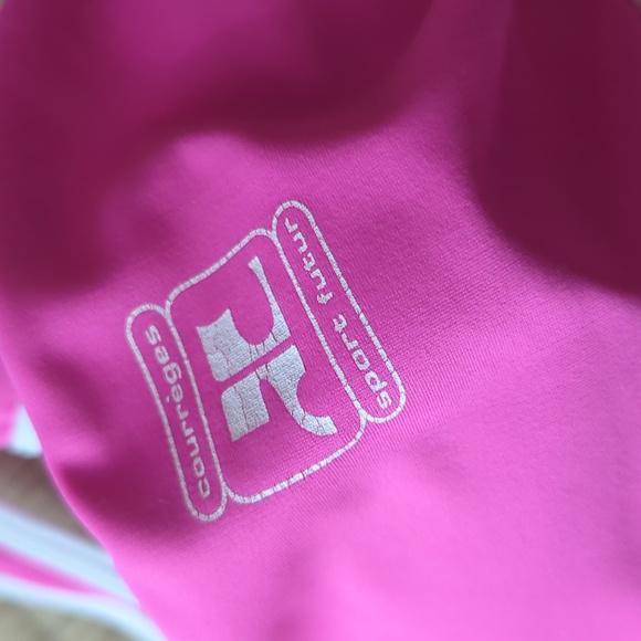 Rare vintage courreges neon pink swimwear set - Picture 2 of 5